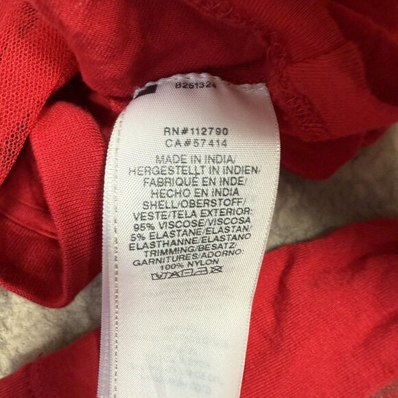 Y2K True Religion Red Mesh Long Sleeve T-Shirt - Picture 9 of 9